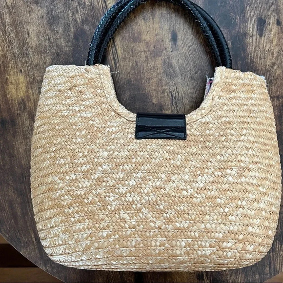 Straw shoulder handbag with starfish accent - Picture 6 of 15